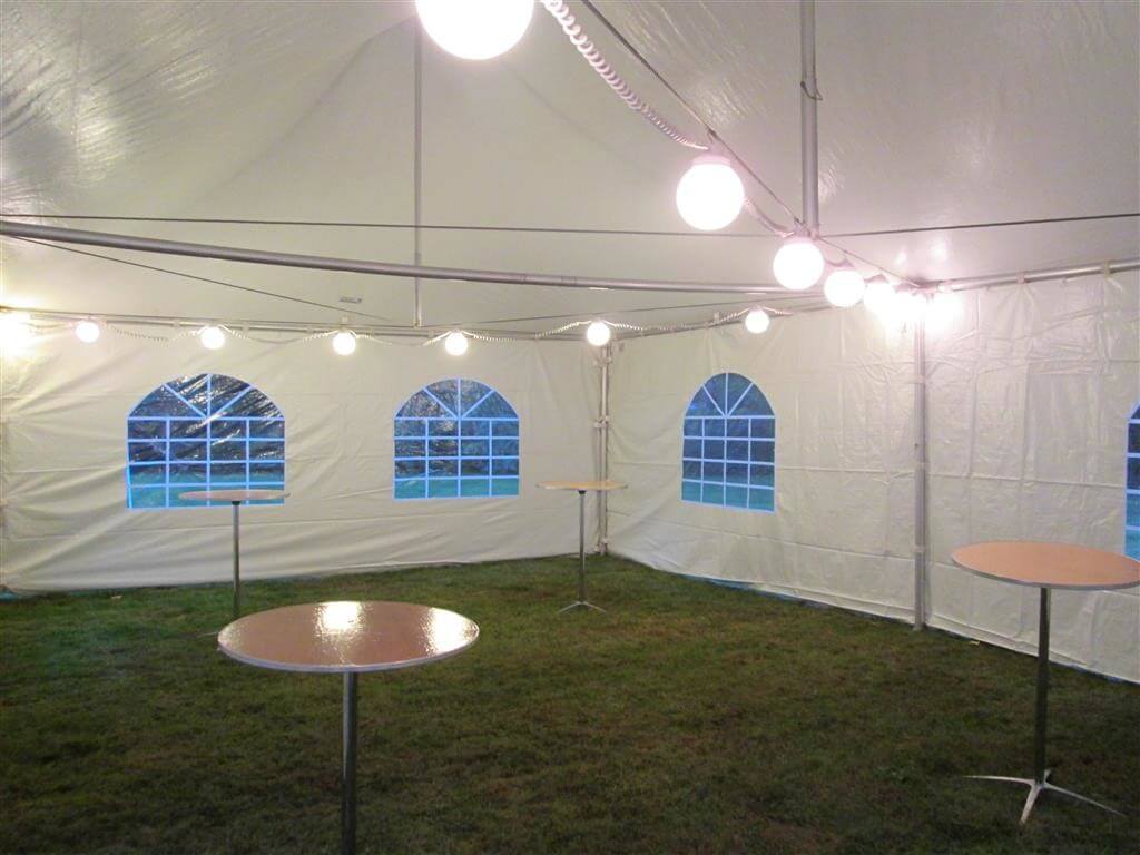 Tents With Globes And Siding